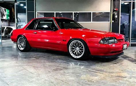 Custom Red Mustang Notchback