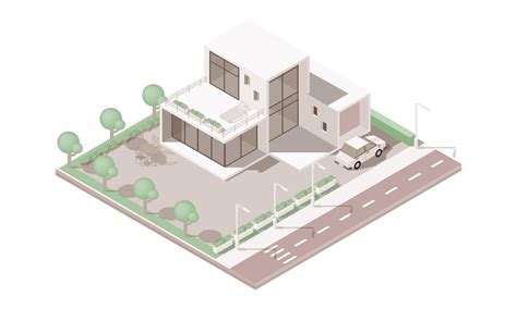 Isometric city elements 5414843 Vector Art at Vecteezy