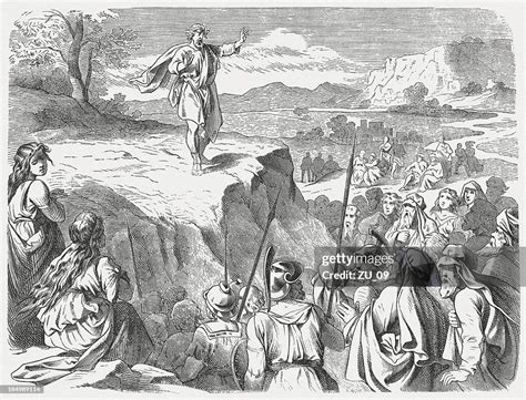 Jothams Parable Wood Engraving Published In 1877 High-Res Vector ...