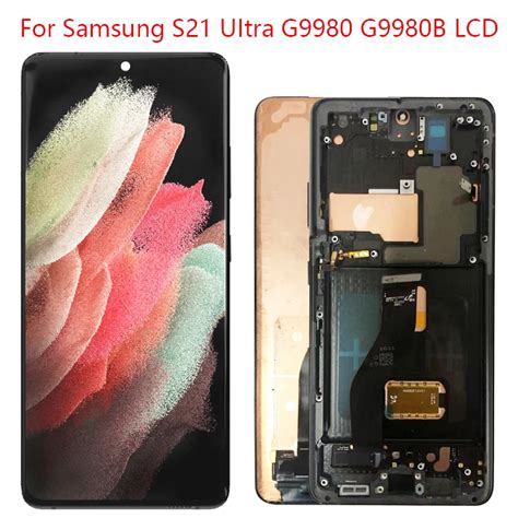 For Samsung Galaxy S21 Ultra G9980 G998f G998 Display Touch Screen Digitizer Assembly S21ultra ...