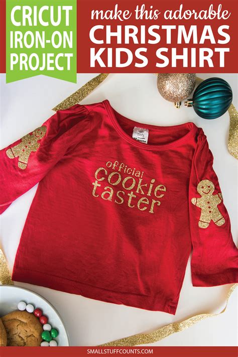 DIY Christmas Shirt For Kids - Small Stuff Counts | Christmas shirts ...