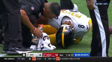 Steelers QB Kenny Pickett Ruled Out With Knee Injury Suffered In Texans Game - Steelers Depot