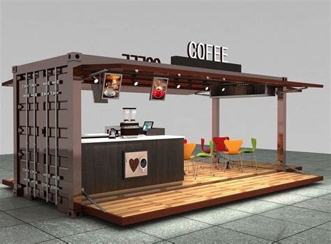 Outdoor coffee kiosk design idea in ... | Diseño de interiores ...