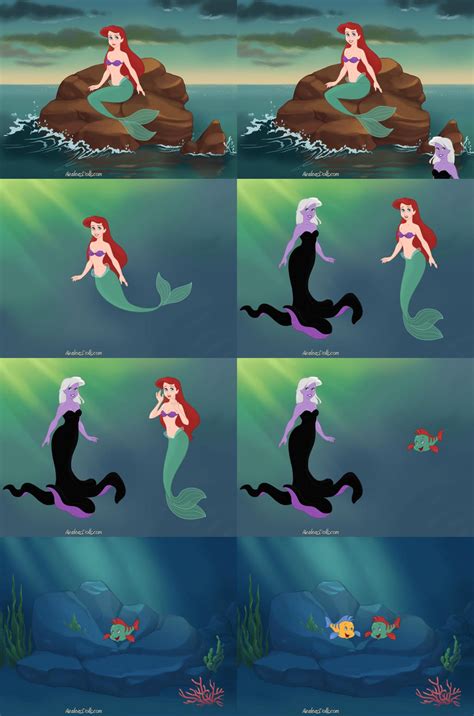 Ursula Turns Ariel Into A Fish by IK16 on DeviantArt