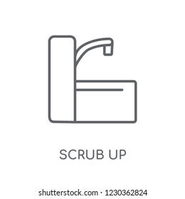 Scrub Linear Icon Modern Outline Scrub Stock Vector (Royalty Free) 1230362824 | Shutterstock