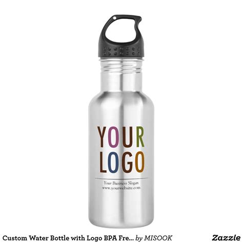 Custom Water Bottle with Logo BPA Free No Minimum | Water bottle, Logo ...