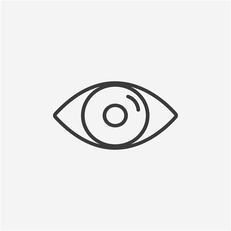 eye icon vector. visible, see, look, view symbol sign 15397476 Vector Art at Vecteezy