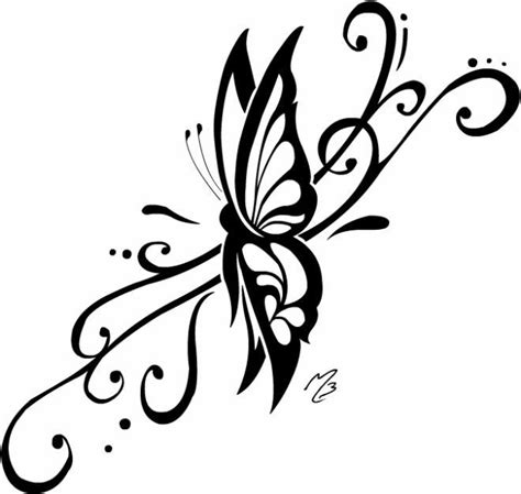 tribal butterfly tattoo design - Clip Art Library
