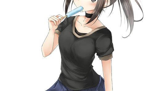 Anime Girl Eating Candy, , Background, 8c3 Jx HD wallpaper | Pxfuel