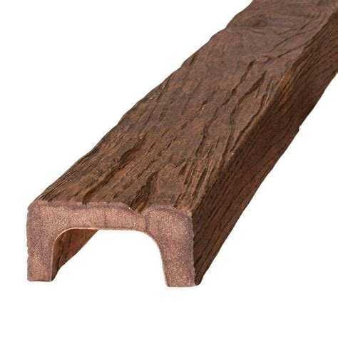 American Pro Decor 4-3/8 in. x 2-1/4 in. x 13 ft. Modern Faux Wood Beam-5APD10006 - The Home Depot