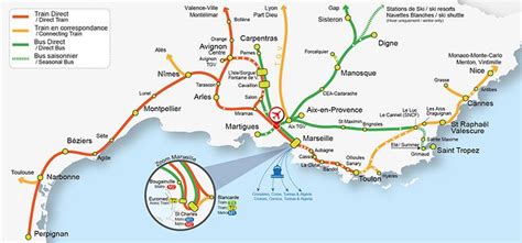 Train Map Marseille France - Train Maps