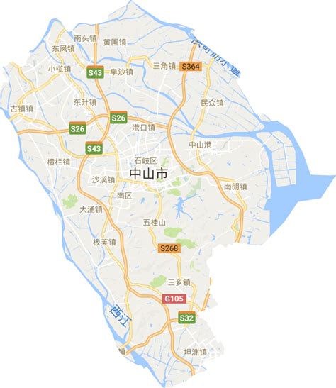 中山市各镇区地图全图,中山六大区分布图,中山市各镇分布图_大山谷图库