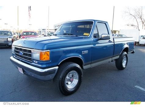 Bright Regatta Blue Metallic 1989 Ford F150 Regular Cab 4x4 Exterior Photo #45351599 | GTCarLot.com