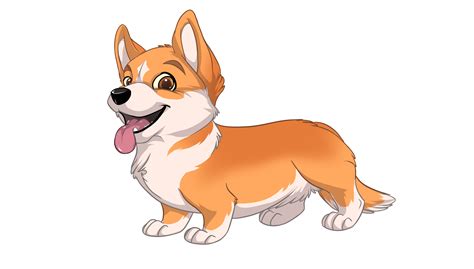 Cute Animated Corgi To Draw / How To Draw A Cute Dog | Dog drawing simple, Cute dog ... - In ...