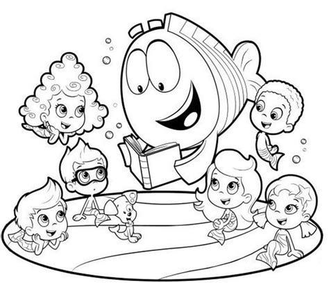 Bubble Guppies Coloring Pages PDF - Coloringfolder.com | Bubble guppies ...