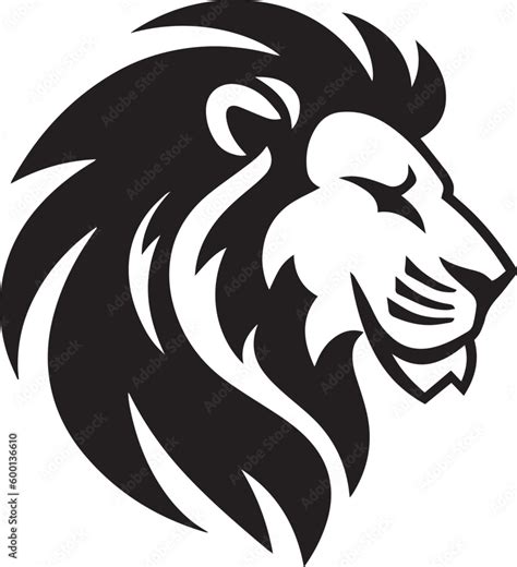 Lion head logo icon, lion face vector Illustration, on a isolated ...