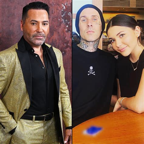 Oscar De La Hoya Is 'Grateful' Travis Barker Raised Daughter Atiana | Us Weekly