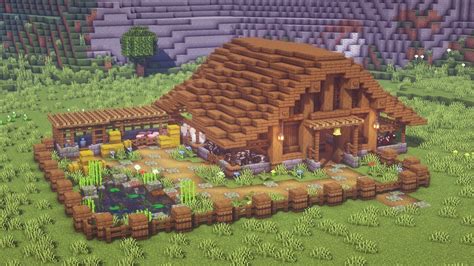 Cow Barn Minecraft, Minecraft Stables, Minecraft House Plans, Minecraft ...