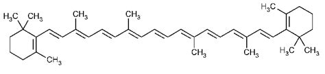 Beta Carotene, chemical structure, molecular formula, Reference Standards