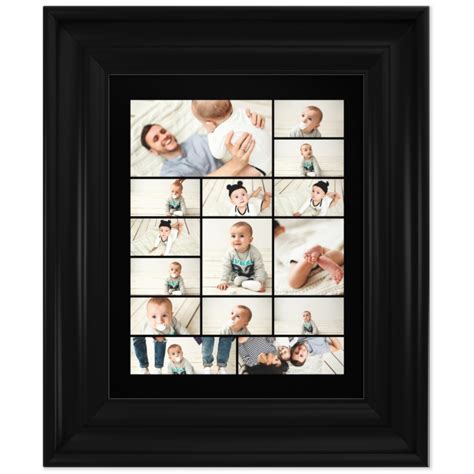 8x10 Collage Canvas With Traditional Frame | Custom Color Collage ...