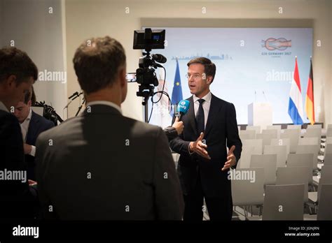 Dutch Prime Minister Mark Rutte during a press conference at the ...