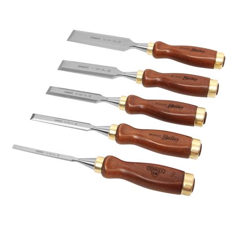 Wood Chisel Set Carving Woodworking Stanley 16-401 Bailey Chisel Set, 5-Piece | eBay