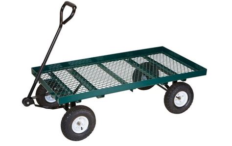 Flatbed Garden Yard Landscape Nursery Steel Wagon Utility Equipment Ca – Flat Rock Supply Company