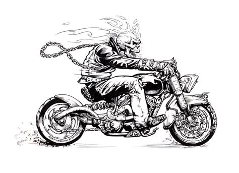 Free Motorcycle Skeleton Cliparts, Download Free Motorcycle Skeleton ...