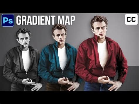 Gradient Map in Photoshop 2023. Coloring Black & White images. old photo to new photo in ...