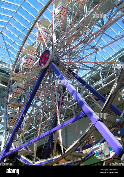 Large Colorful Ferris Wheel at Fairground in Mall of America ...