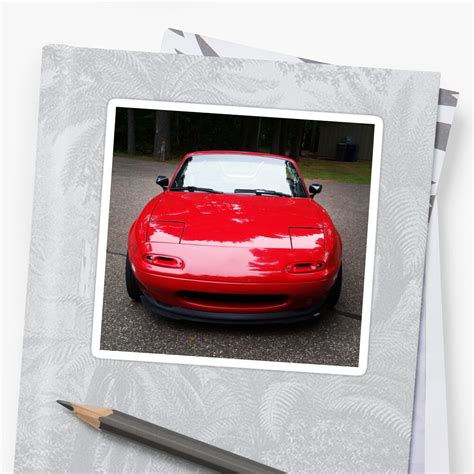 "Miata" Sticker by mazdaspeedbaby | Redbubble