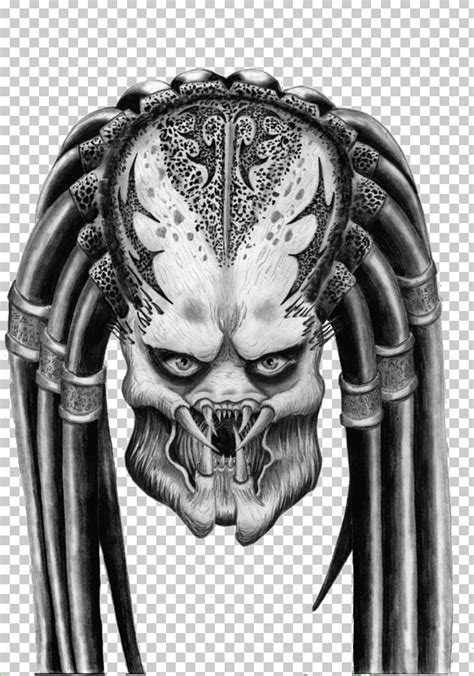 Predator Alien Drawing PNG, Clipart, Alien, Alien Vs Predator, Art, Black And White, Bone Free ...