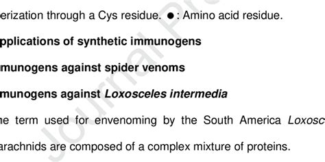 Example of a Lys multiple antigenic peptide (MAP) with four copies of ...