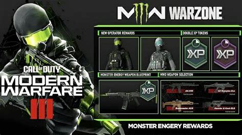 New Monster Energy x Call of Duty Modern Warfare III DLC Promotion Rewards - YouTube