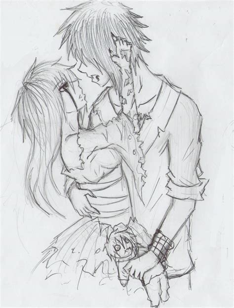 Anime Emo Couples Drawings Images & Pictures - Becuo