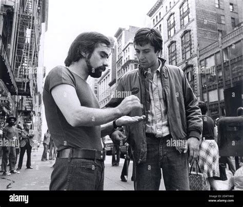 MARTIN SCORSESE and ROBERT DE NIRO in TAXI DRIVER (1976), directed by MARTIN SCORSESE. Credit ...