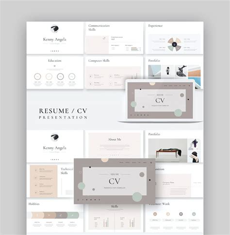 30 Best Creative PowerPoint PPT CV Resume Templates (2021)