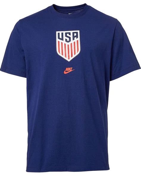 Nike Usa Soccer Crest Blue T-shirt for Men - Lyst