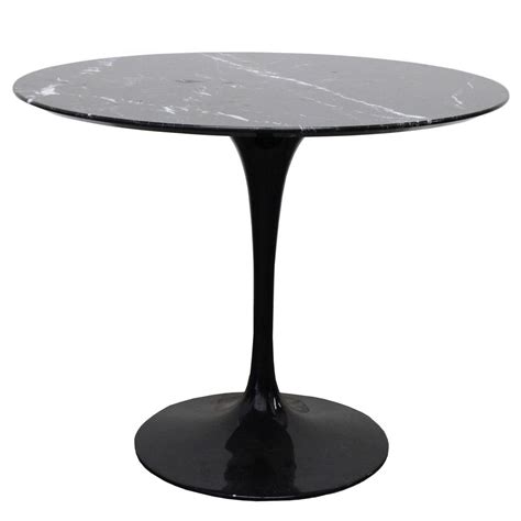 Black Marble Tulip Table by Saarinen at 1stDibs | black tulip table, black marble saarinen table ...