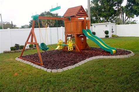 Playground Edging Playground Backyard Landscaping, Dog Backyard ...