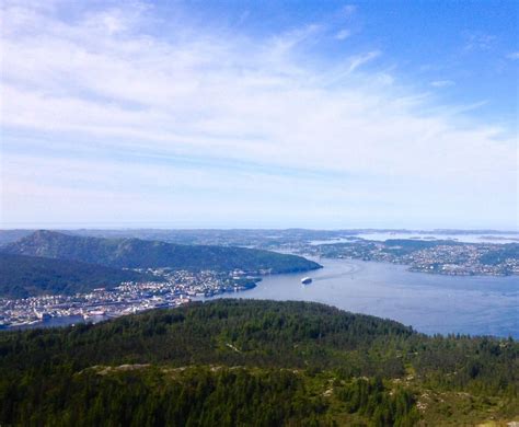 View over Bergen, Norway. : hiking