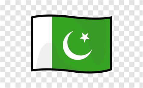 Flag Of Pakistan Emoji Patch - Sticker - Pakistani Transparent PNG