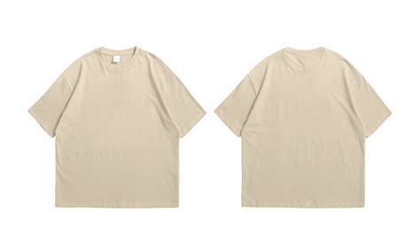 Oversize tan t-shirt front and back background transparent 12316023 PNG