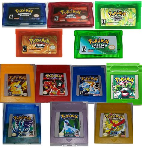 Pokemon Complete Gba Collection Games Editorial Photo - vrogue.co
