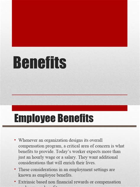 Benefits | PDF | Welfare | Employee Benefits