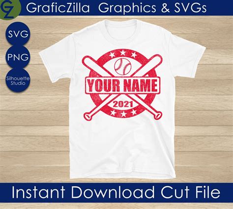 Baseball Svg Baseball Shirt SVG Customizable SVG Instant - Etsy