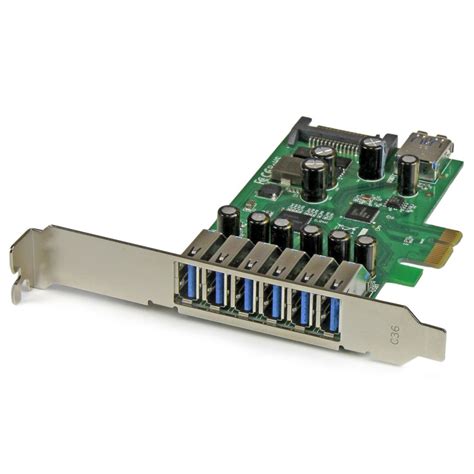 StarTech.com 7 Port USB A PCIe USB 3.0 Card - RS Components Indonesia