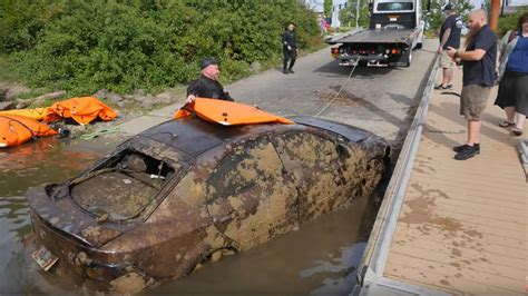 Mazda 6 With A Body Inside Recovered From River