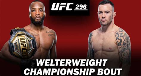 Leon Edwards vs Colby Covington UFC 296 Live Updates Blog