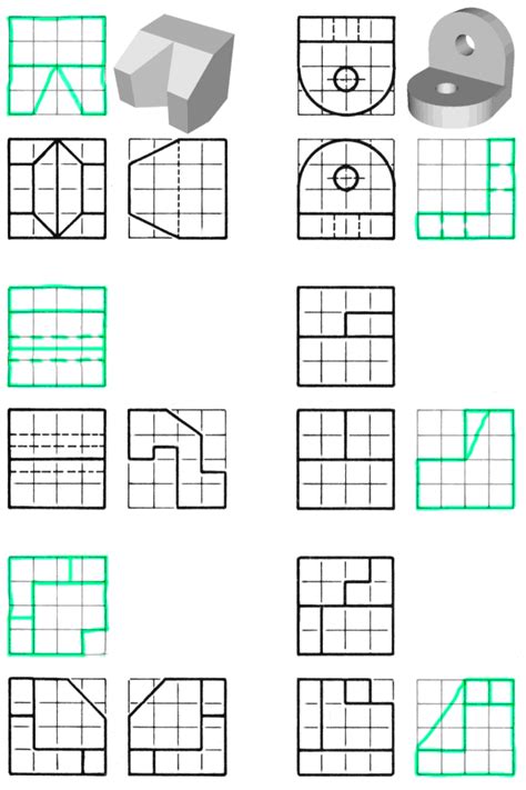 Orthographic Projection Worksheets